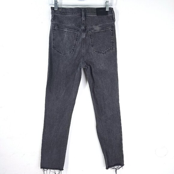 Madewell The Perfect Vintage Jean Raw Distressed Hem HIgh Rise Denim Jeans - Picture 7 of 11